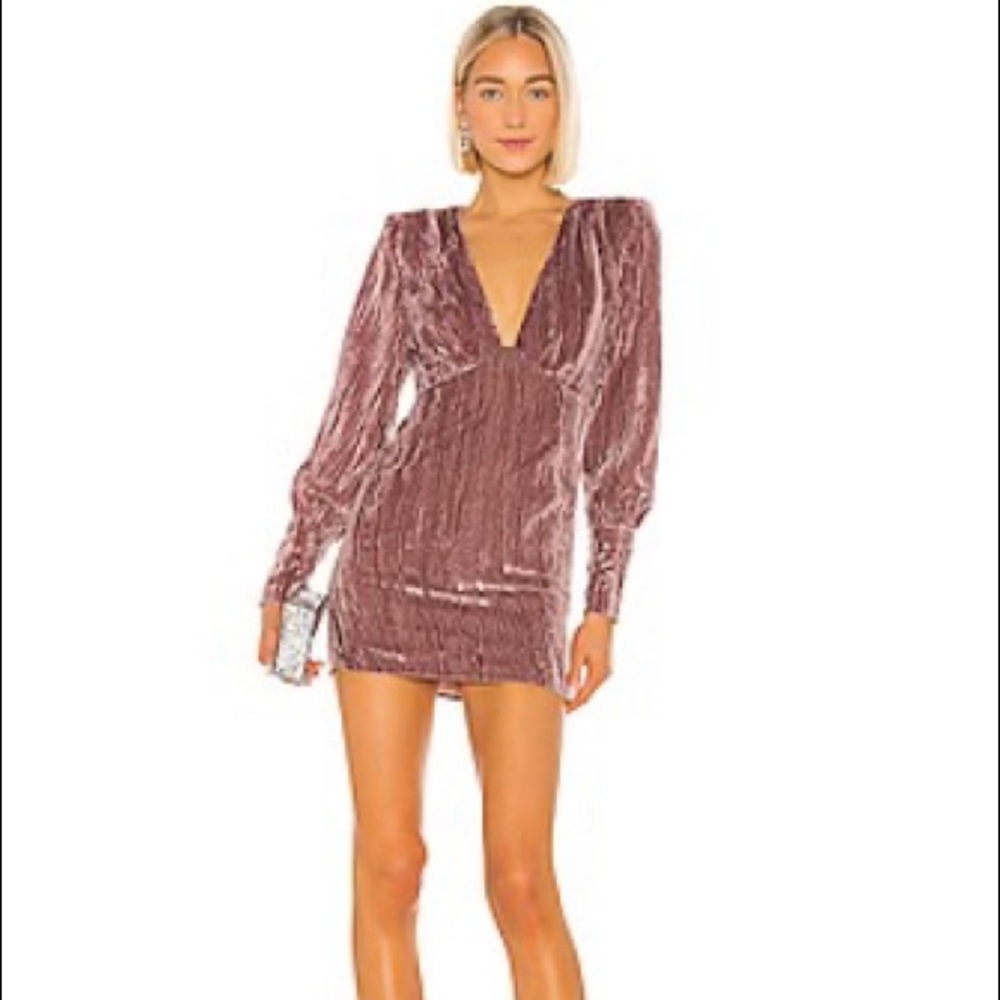 NWT — NBD cocktail dress XXS (size 0) velvet mauve